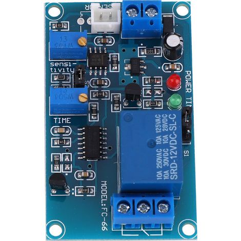 Interrupteur de commande d'éclairage 12 V CC avec temporisation réglable, module relais à photorésistance et capteur de lumière (1/5)