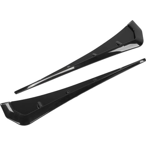 Lot de 2 protections latérales de garde-boue de voiture, caches d'aération noirs, accessoires extérieurs universels pour voiture (1/5)
