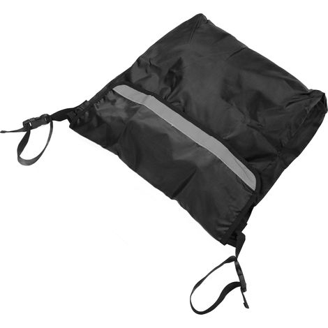 Housse de protection imperméable pour fauteuil roulant, grande contenance, sangle ajustable, usage extérieur, couleur noire