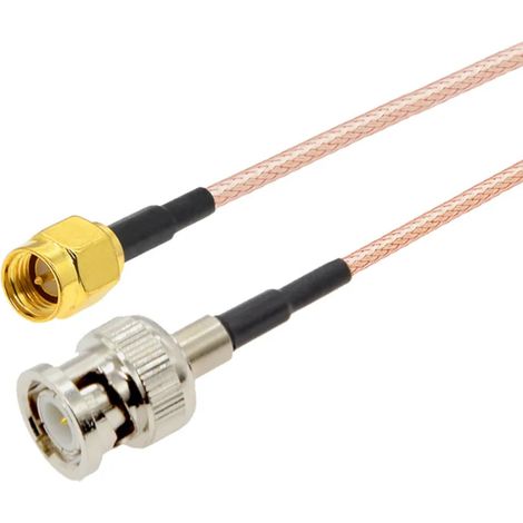 Cavo di prolunga con connettore BNC / connettore SMA RG316, lunghezza 20 cm.