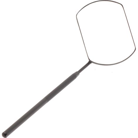 Miroir dentaire en acier inoxydable noir, outil de contrôle pour pose de faux cils, miroir de vérification avec manche, accessoire de maquillage professionnel (1/5)