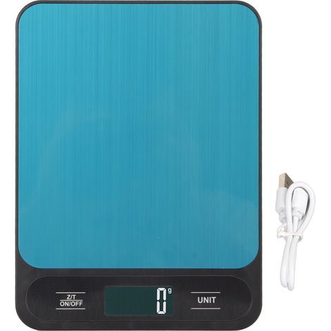 Digitale Küchenwaage aus Edelstahl, wiederaufladbare smarte Waage für Küche und Backen (1/5)