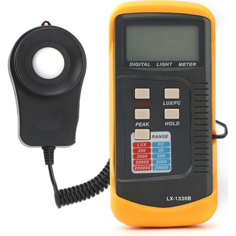Digital Lux Meter, Brightness Meter, Illuminance Meter, Model LX1330B (1/4)