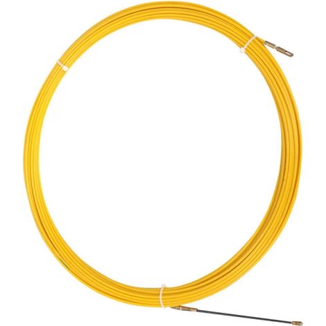 Tire-câble traversant les murs, en fibre de verre rigide, plastique et fil d'acier, diamètre 3 mm (30 m) - AY (1/5)