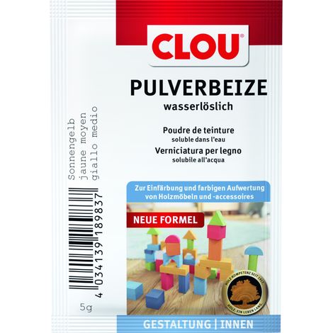 Clou Holzbeize 5 g sonnengelb