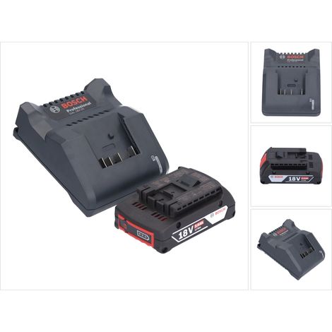Caricabatterie Bosch GAL 18V-20 10,8 - 18 V 2 A ( 2607226281 ) + 1x batteria GBA 18 V 2,0 Ah ( 1600Z00036 )