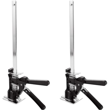 Lot de 2 bras économiseur de travail de 38 cm régulateur de hauteur de 240 kg hauteur de levage 25 cm bras de levage avec échelle outil de levage (1/4)