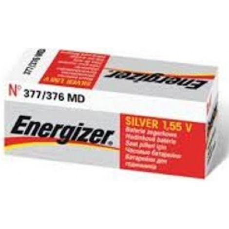 .10 piles Energizer 377/376 SR626SW/SR626W.