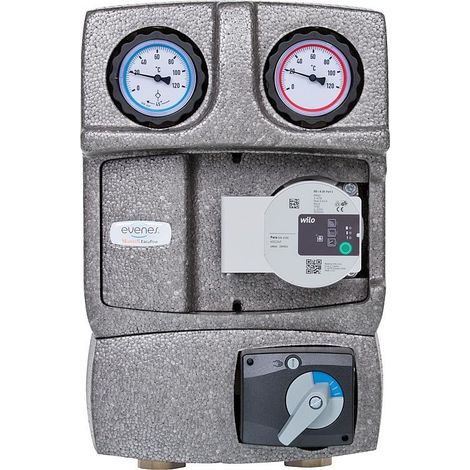 Kit circuit Easyflow DN25 (1") avec mélangeur 3 voies avec moteur (1/4)