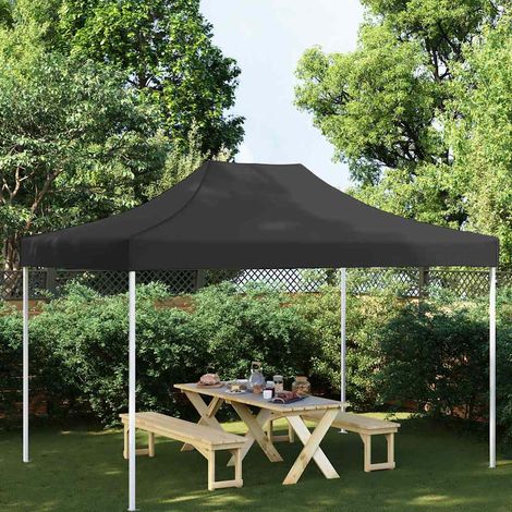 Toit de tente de réception 4,5x3 m Noir 270 g/m² (1/5)