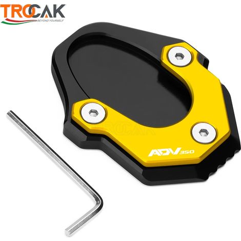 (Or) Compatible avec HONDA ADV 350 ADV350 2021 2022 Béquille latérale, extension de béquille, plaque de support, usinée CNC F maxpower (1/4)