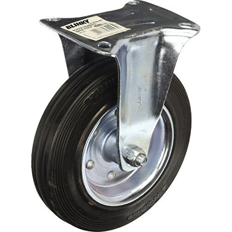Ruota Gommata Con Base Fissa Qf-A04 Mm. 200X49 (1/2)