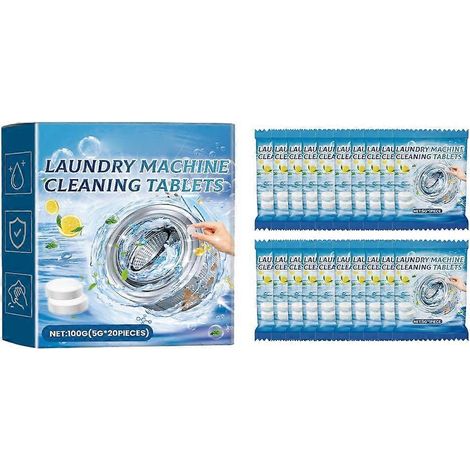 Pastilles nettoyantes pour lave-linge : nettoyage efficace, élimine la saleté. (1/4)