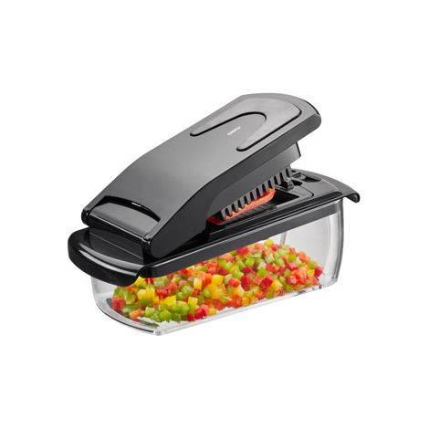Gefu Treppo Cortador de Verduras Negro con 2 Rejillas Intercambiables (1/2)
