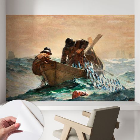 Papier peint adhésif décoratif avec colle pour salon chambre à coucher et bureau Design moderne et facile à poser Aventure marine 104x70 cm (1/5)