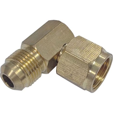 Raccord de gaz en laiton 5/8" résistant à la corrosion et étanche, adaptateur de gaz coudé à 90° pour appareils à gaz (1/5)