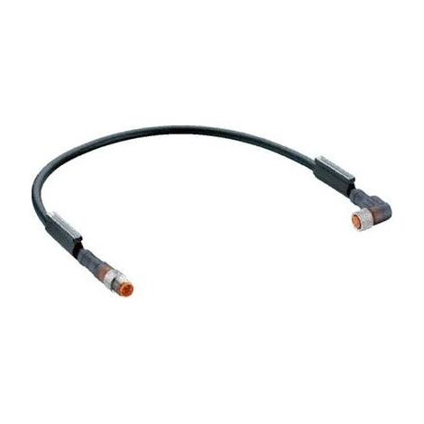 Belden 43655-1 Connettore confezionato per sensore o attuatore M8 Spina dritta, Presa angolata 0.60 m Numero di poli: 3