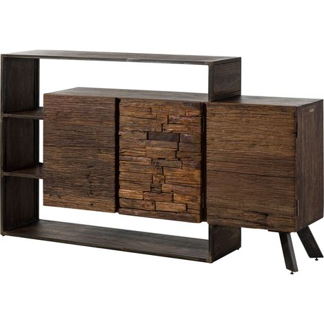 Kommode Akazie / Altholz 175x40x100 braun lackiert SEVILLA 05
