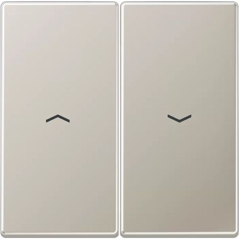 Jung Wippe 2fach, mit Pfeilsymbolen, Serie LS, Edelstahl ES 2995 P (1/2)