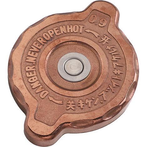 Bouchon de réservoir de carburant diesel en alliage d'aluminium, étanchéité optimale, protection de radiateur moteur pour pelle chargeuse, or rose, taille moyenne (1/5)