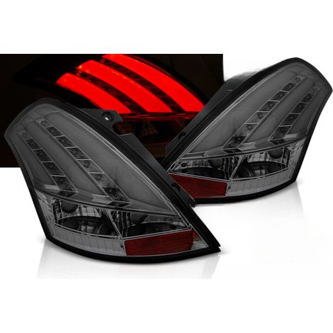 Paire de feux arriere Suzuki Swift de 2010 a 2017 LED BAR Fume (1/3)