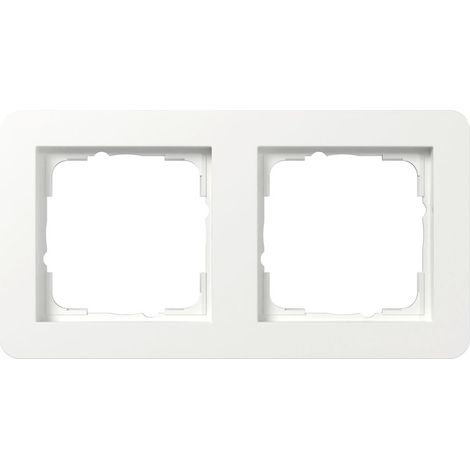 Gira Abdeckrahmen 2f Gira E1 Reinweiß [0212150], 0212 150
