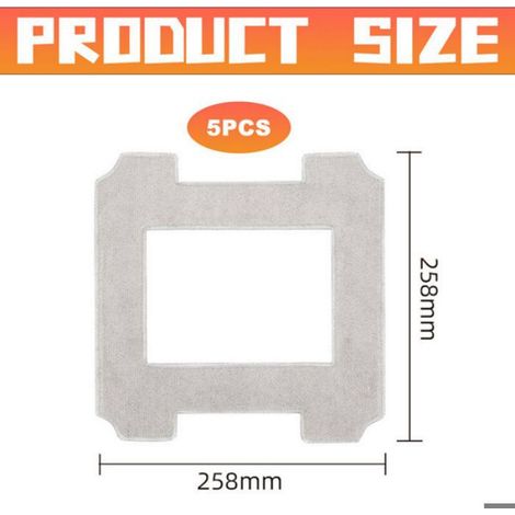 Chiffon Microfibre - Pour Robot Lave-Vitres Winbot W1 W1 Pro - Lavable Réutilisable - Lot de 4 (1/5)