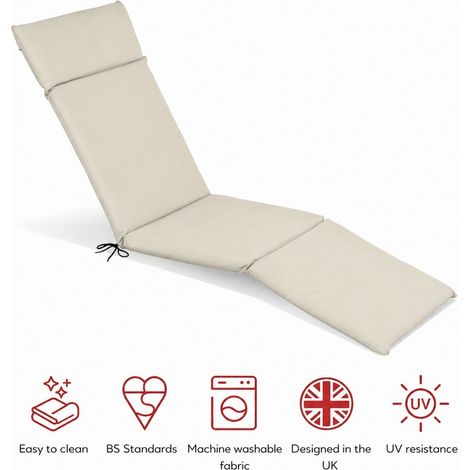 SP Steamer Pad Cushion - L183 x W49 x H6 cm - Natural