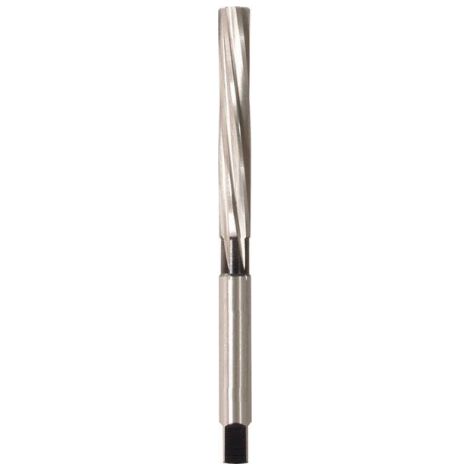 Alésoir à main, queue cylindrique, Ø : 22,00 mm, Lames de 107 mm, Long. totale 215 mm, Quatre pans : 18,0 mm (1/4)