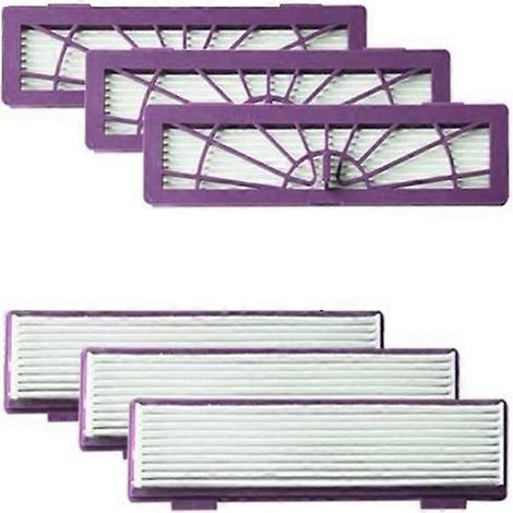 Lot de 6 filtres haute performance pour aspirateurs robots connectés de la série D (D3 et D5). (1/5)