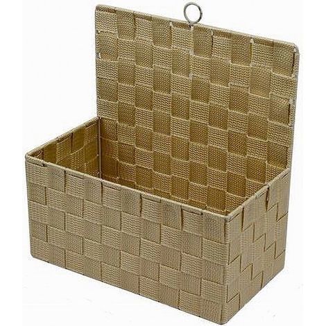Trade Shop - Aufbewahrungskorb, beiger Stoffkorb, Mehrzweck-Organizer für Zuhause, 79093 - (1/2)