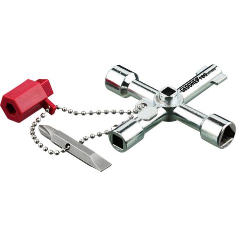 Gedore Schaltschrankschlüssel Universalschlüssel - 6 in 1 - ergonomisch schnell (1/4)