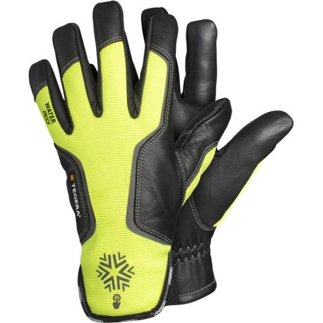 Guantes de protección ejendals tegera 7798 cuero reutilizables alta visibilidad