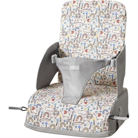 Rehausseur - NUBY - Safari - Harnais 3 points - Dès 6 mois - Beige (1/4)