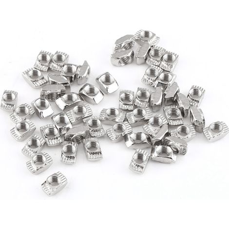 T-Nut-Hammerkopfmutter M4 EU20, kohlenstoffvernickelt, für Aluminiumprofile (50 Stück) – Schnelle und dauerhafte Befestigung (1/5)
