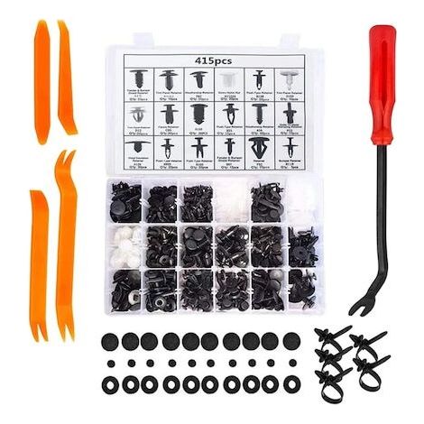 Accesorios para automóviles, clips, pasadores para automóviles, universales, 415 unidades (1/4)