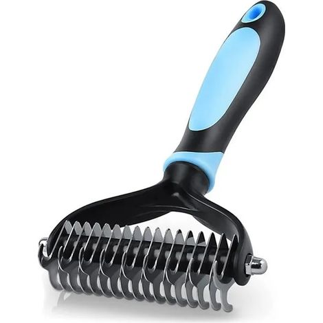 Brosse pour Chiens et Chats Poils Longs Peigne de toilettage Professionnel Idéal pour démêler, et pour supprimer Poils Morts (1/4)