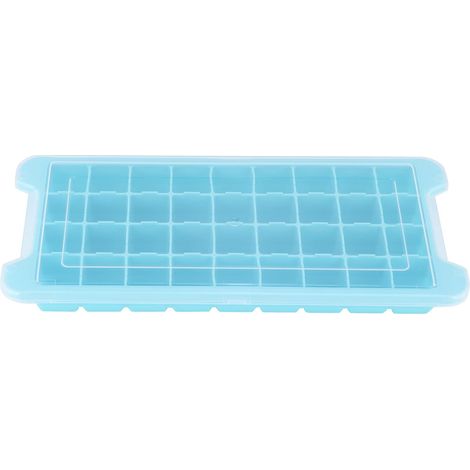 à glaçons 36 compartiments avec couvercle empilable en silicone - (1/5)