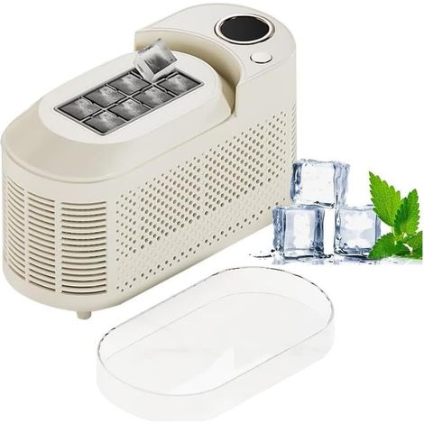 Mini machine à glaçons 120W – double mode (creux/solide), 8 glaçons en 10–15 min, 40 dB