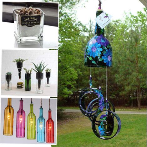 Cortador de botellas de vidrio mejorado, con cortes cuadrados y redondos para vino y cerveza, apto para máquinas de bricolaje, con soporte metálico y accesorios. (1/5)
