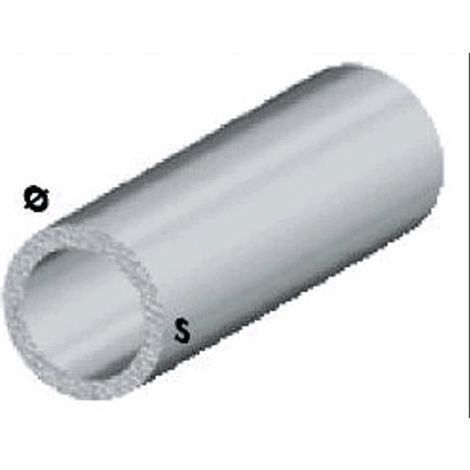 profilo tubo tondo cm 100 h argento silver 24x1 mm profili alluminio
