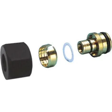 Adattatore per collettori di distribuzione con dado in pa-m ø3/4"x18 - tubo 16x2 VALSIR