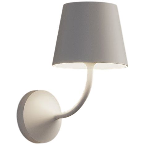 Ai Lati Poldina Lampada da Parete 230V LED 5.4W 2700K 446lm IP54, Struttura in Alluminio Pressofuuso Verniciato Bianco, Design Minimalista Moderno (1/4)
