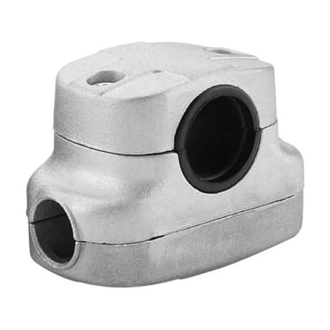 Pince de support poignée 26/28 mm pour débroussailleuse, pièce tondeuse à gazon rechange la pince cassée gazon, 60 x 89 mm/2,4 3,5 pouces gris (28 - 28mm (1/5)