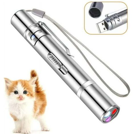 Jouet laser pour chat. pointeur laser rouge. jouet interactif pour chats et chiens d'intérieur. pointeur laser rechargeable USB pour que les chats puissent chasser les chatons.