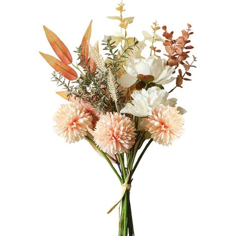 Fleurs artificielles en soie utilisées pour les compositions florales de mariage, décorations de table en plastique pour les maisons, les cuisines, l