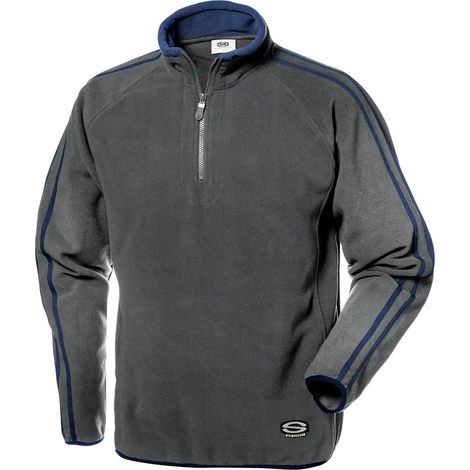 SIR SAFETY SYSTEM Sirflex Micropolaire de travail à col zippé gris Taille XL