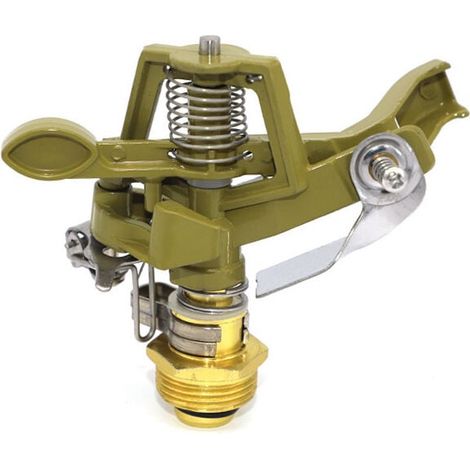 Arroseur 1/2 pouce 360 degrés en alliage de zinc rotatif pour irrigation (1/2)