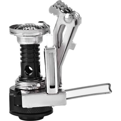 Brûleur Camping Gaz Portable Compact pour Randonnée et Pique-nique (Noir) (1/5)