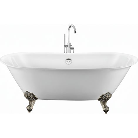 Freistehende Badewanne SURRY HILLS Adlerfüße ALTBRONZE 165